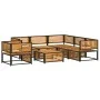 Set de sofás de jardín con cojines 7 pzas madera maciza acacia de , Conjuntos de jardín - Ref: Foro24-3214884, Precio: 974,29...