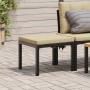 Taburete de jardín con cojín acero recubrimiento en polvo negro by , Outdoor ottomans - Ref: Foro24-4008564, Price: 58,90 €, ...