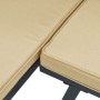 Taburete de jardín con cojín acero recubrimiento en polvo negro by , Outdoor ottomans - Ref: Foro24-4008564, Price: 58,90 €, ...
