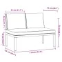 Banco de jardín con cojines aluminio negro by , garden benches - Ref: Foro24-4008570, Price: 177,29 €, Discount: %