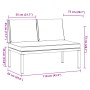 Banco de jardín con cojines aluminio negro by , garden benches - Ref: Foro24-4008570, Price: 177,29 €, Discount: %