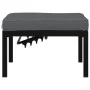 Gartenbank mit schwarzen Aluminiumkissen von , Hocker für den Außenbereich - Ref: Foro24-4008572, Preis: 103,64 €, Rabatt: %