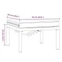 Banco de jardín con cojines aluminio negro de , Otomanas de exterior - Ref: Foro24-4008572, Precio: 103,12 €, Descuento: %