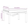 Gartenbank mit schwarzen Aluminiumkissen von , Hocker für den Außenbereich - Ref: Foro24-4008572, Preis: 101,47 €, Rabatt: %