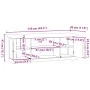 TV-Möbel aus weißem Ingenieurholz 110x30x41 cm von , TV-Möbel - Ref: Foro24-4009903, Preis: 172,87 €, Rabatt: %