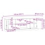 TV-Möbel aus weißem Ingenieurholz 110x30x41 cm von , TV-Möbel - Ref: Foro24-4009903, Preis: 174,70 €, Rabatt: %