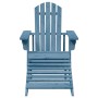 Adirondack-Stuhl mit massiver Blaufichte und Ottomane von , Gartenstühle - Ref: Foro24-4007242, Preis: 109,58 €, Rabatt: %