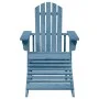 Silla Adirondack con otomana madera maciza de abeto azul by , Garden chairs - Ref: Foro24-4007242, Price: 102,20 €, Discount: %