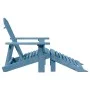 Silla Adirondack con otomana madera maciza de abeto azul by , Garden chairs - Ref: Foro24-4007242, Price: 102,20 €, Discount: %