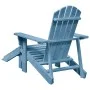 Silla Adirondack con otomana madera maciza de abeto azul by , Garden chairs - Ref: Foro24-4007242, Price: 102,20 €, Discount: %