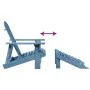 Silla Adirondack con otomana madera maciza de abeto azul by , Garden chairs - Ref: Foro24-4007242, Price: 102,20 €, Discount: %