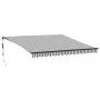 Toldo retráctil automático luz LED antracita y blanco 400x300cm by , Awnings - Ref: Foro24-3310233, Price: 575,52 €, Discount: %