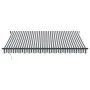 Toldo retráctil automático luz LED antracita y blanco 400x300cm by , Awnings - Ref: Foro24-3310233, Price: 575,52 €, Discount: %
