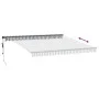 Toldo retráctil automático luz LED antracita y blanco 400x300cm by , Awnings - Ref: Foro24-3310233, Price: 575,52 €, Discount: %