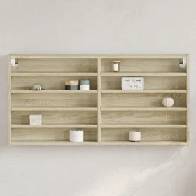 Ingeneering Holzvitrine Eiche Sonoma 100x8,5x50 cm von , Regale und Regale - Ref: Foro24-847949, Preis: 37,89 €, Rabatt: %