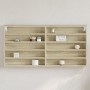 Vitrina de madera de ingeniería roble Sonoma 100x8,5x50 cm by , Shelves and shelves - Ref: Foro24-847949, Price: 38,53 €, Dis...