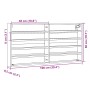 Ingeneering Holzvitrine Eiche Sonoma 100x8,5x50 cm von , Regale und Regale - Ref: Foro24-847949, Preis: 38,53 €, Rabatt: %