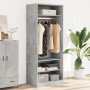 Armario de madera de ingeniería gris hormigón 80x50x200 cm by , Wardrobes - Ref: Foro24-3307696, Price: 156,67 €, Discount: %