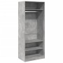 Grau-betonfarbener Holzwerkstoffschrank 80x50x200 cm von , Kleiderschränke - Ref: Foro24-3307696, Preis: 156,67 €, Rabatt: %