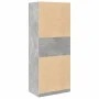 Grau-betonfarbener Holzwerkstoffschrank 80x50x200 cm von , Kleiderschränke - Ref: Foro24-3307696, Preis: 154,73 €, Rabatt: %