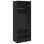 Schwarzer Holzschrank aus Ingenieurholz 80x50x200 cm von , Kleiderschränke - Ref: Foro24-3307694, Preis: 165,85 €, Rabatt: %