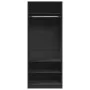 Armario de madera de ingeniería negro 80x50x200 cm de , Armarios roperos - Ref: Foro24-3307694, Precio: 165,85 €, Descuento: %