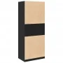 Armario de madera de ingeniería negro 80x50x200 cm de , Armarios roperos - Ref: Foro24-3307694, Precio: 165,85 €, Descuento: %