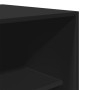 Schwarzer Holzschrank aus Ingenieurholz 80x50x200 cm von , Kleiderschränke - Ref: Foro24-3307694, Preis: 174,62 €, Rabatt: %