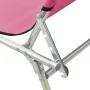 Klappbare Sonnenliege mit magentarosafarbenem Stahldach von vidaXL, Liegen - Ref: Foro24-310327, Preis: 69,19 €, Rabatt: %