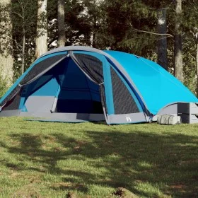 Familienzelt für 6 Personen, wasserdicht, blau von , Zelte - Ref: Foro24-94747, Preis: 180,27 €, Rabatt: %