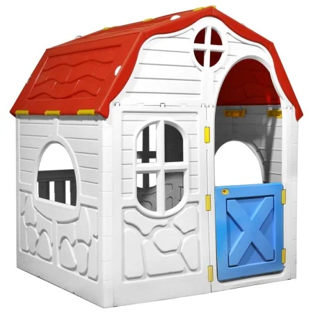 Zusammenklappbares Kinderspielhaus mit Türen und Fenstern von vidaXL, Kinderhäuser - Ref: Foro24-92577, Preis: 220,12 €, Raba...