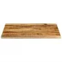 Massivholz-Tischplatte mit natürlicher Kante aus Mangoholz 90x80x2,5 cm. von , Tischplatten - Ref: Foro24-370363, Preis: 93,7...