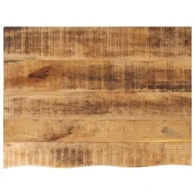 Tablero de mesa borde natural madera maciza mango 80x60x3,8 cm de , Tableros para mesas - Ref: Foro24-370404, Precio: 91,40 €...