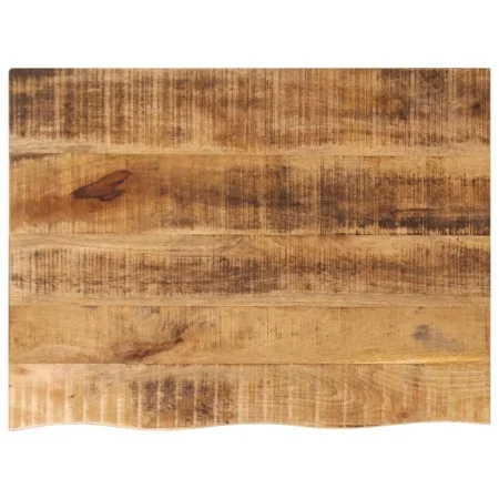 Tablero de mesa borde natural madera maciza mango 80x60x3,8 cm by , Table tops - Ref: Foro24-370404, Price: 91,40 €, Discount: %