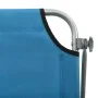 Tumbona con toldo de acero acero azul de vidaXL, Tumbonas - Ref: Foro24-310336, Precio: 87,01 €, Descuento: %