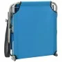 Tumbona con toldo de acero acero azul de vidaXL, Tumbonas - Ref: Foro24-310336, Precio: 87,01 €, Descuento: %