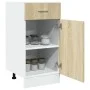 Unterschrank aus Eichenfurnier, 40x46x81,5 cm. von , Küchenschränke - Ref: Foro24-847493, Preis: 90,93 €, Rabatt: %