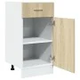 Unterschrank aus Eichenfurnier, 40x46x81,5 cm. von , Küchenschränke - Ref: Foro24-847493, Preis: 90,93 €, Rabatt: %