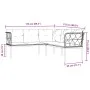 Gartensofa mit schwarzen Kissen aus Stahl und Textilene. von , Gartensets - Ref: Foro24-3283742, Preis: 366,47 €, Rabatt: %
