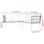 Sofá de jardín con cojines acero y textilene negro by , Garden sets - Ref: Foro24-3283742, Price: 352,44 €, Discount: %