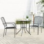 Sillas jardín apilables 3 pzas acero recubrimiento polvo gris by , Garden sets - Ref: Foro24-3283756, Price: 216,42 €, Discou...