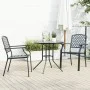 Stapelbare Gartenstühle, 3-teilig, aus Stahl mit grauer Pulverbeschichtung. von , Gartensets - Ref: Foro24-3283768, Preis: 24...