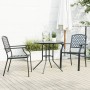 Stapelbare Gartenstühle, 3-teilig, aus Stahl mit grauer Pulverbeschichtung. von , Gartensets - Ref: Foro24-3283768, Preis: 25...