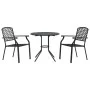 Stapelbare Gartenstühle, 3-teilig, aus Stahl mit grauer Pulverbeschichtung. von , Gartensets - Ref: Foro24-3283768, Preis: 24...