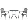 Stapelbare Gartenstühle, 3-teilig, aus Stahl mit grauer Pulverbeschichtung. von , Gartensets - Ref: Foro24-3283768, Preis: 25...