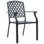 Sillas jardín apilables 3 pzas acero recubrimiento polvo gris by , Garden sets - Ref: Foro24-3283768, Price: 247,41 €, Discou...