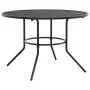 Set aus 7 Gartenstühlen mit verstellbarer Rückenlehne, aus anthrazitfarbenem Stahl. von , Gartensets - Ref: Foro24-3283763, P...