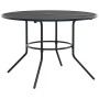 Set aus 7 Gartenstühlen mit verstellbarer Rückenlehne, aus anthrazitfarbenem Stahl. von , Gartensets - Ref: Foro24-3283763, P...