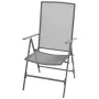 Set aus 7 Gartenstühlen mit verstellbarer Rückenlehne, aus anthrazitfarbenem Stahl. von , Gartensets - Ref: Foro24-3283763, P...