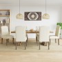 Esszimmerstühle, 6 Stück, Stoff mit Leinenoptik in Beige. von , Essstühle - Ref: Foro24-3309176, Preis: 901,96 €, Rabatt: %
